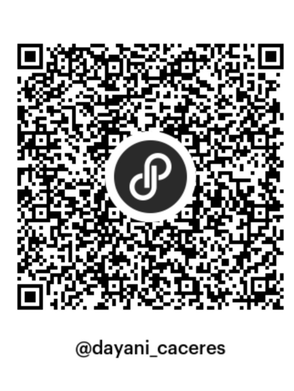 QR Code Sticker with Center Logo - Black & White